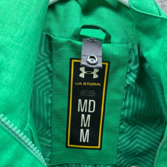 Under Armour Jacket Women Medium Green Infrared Snowboarding UA Storm Full Zip - Picture 7 of 13